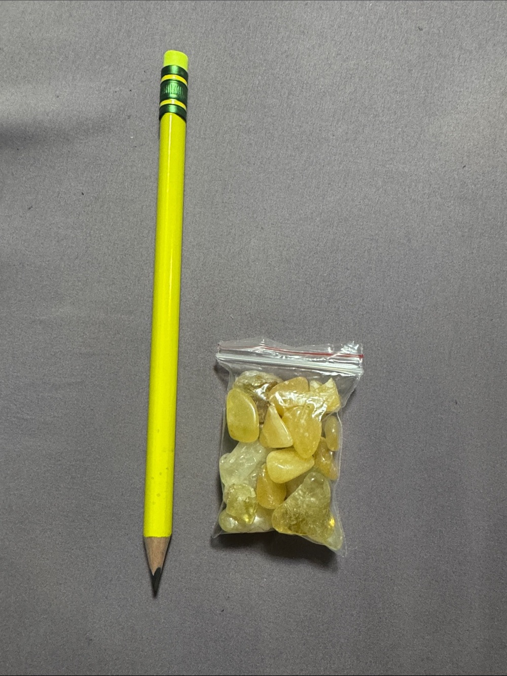 Small bag mixed Yellow  -crystal  Chips